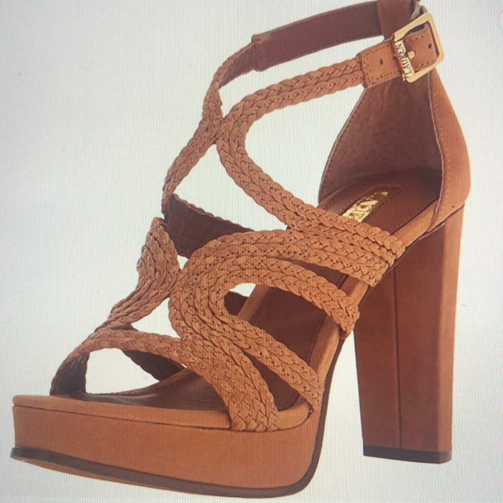 Ralph Lauren Aleena high-heel pump, tan